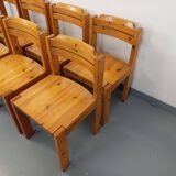 Set of 8 vintage Scandinavian chairs by Ilmari Tapiovaara for Asko in pine