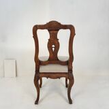18th-Century German Baroque Chair in Carved Walnut, 1740s