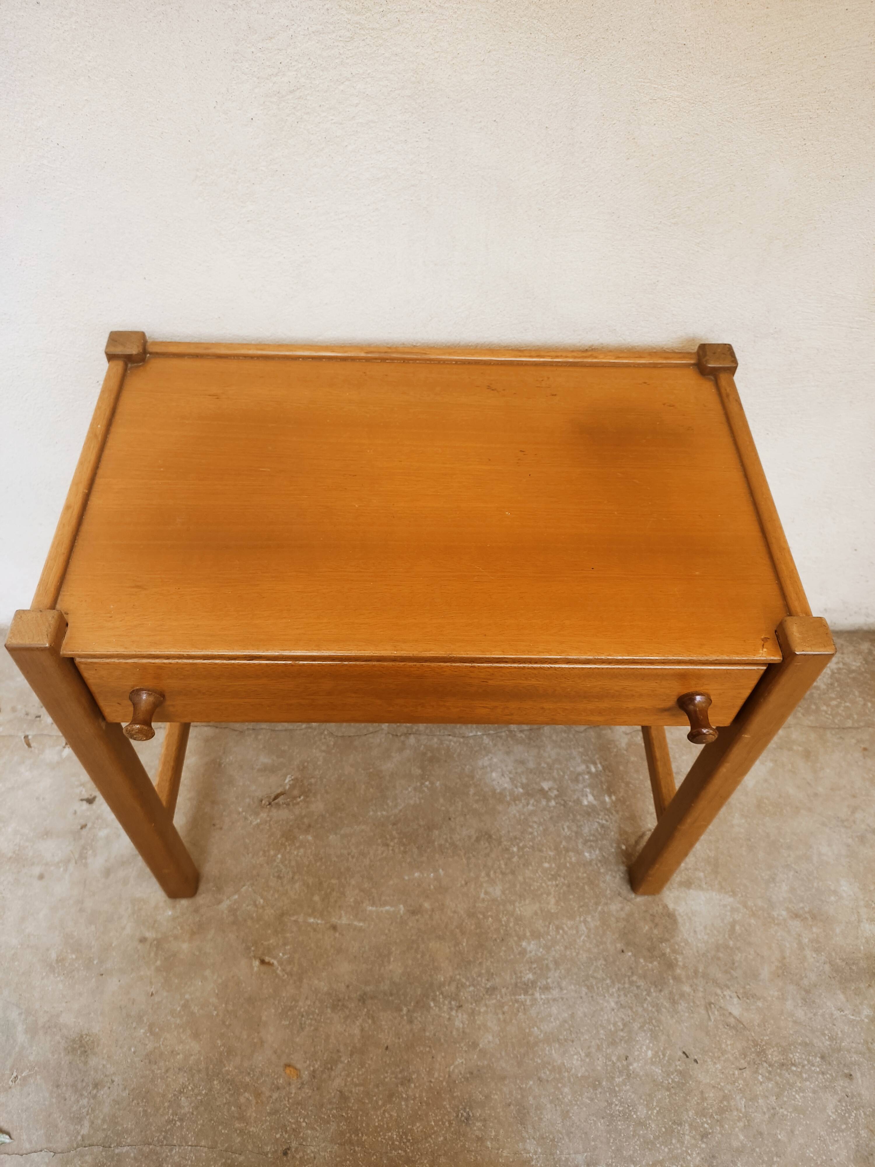 Scandinavian teak bedside