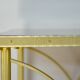 Pair of nightstands vintage formica and brass style rings