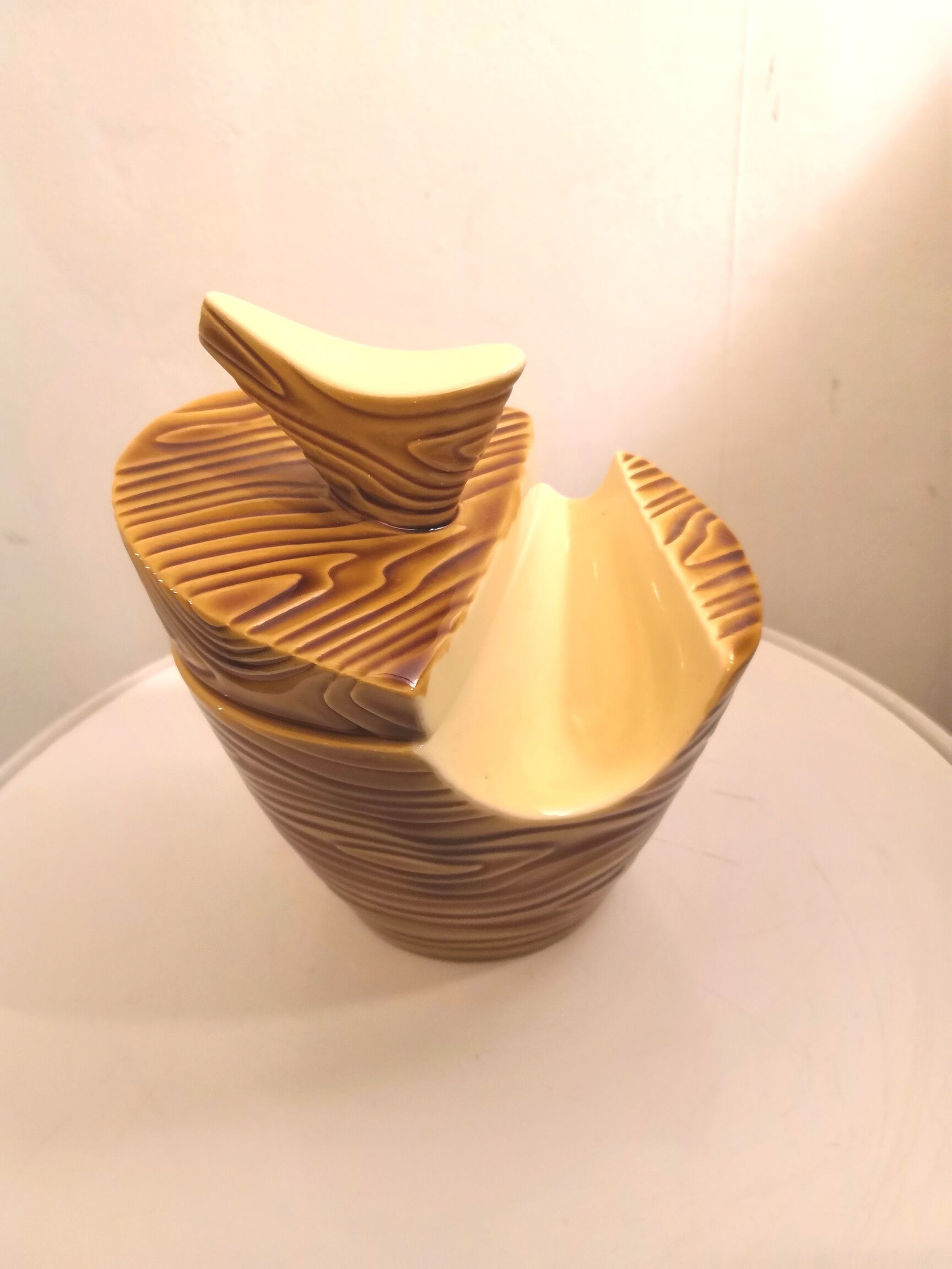 Pofrte pipe et tabatière en céramique design Nicotea années 60