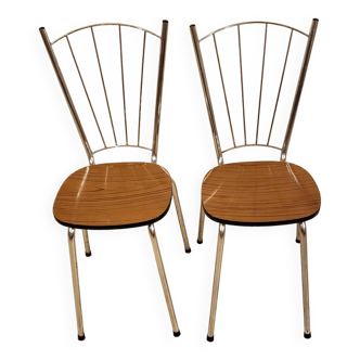 Paire de chaises, années 1970