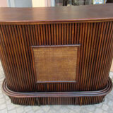 Rattan bar with its stools