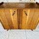 Vintage storage furniture in flame-figured oak, by Gillard Bourdin, circa 196.