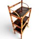 Étagère sur pied en laque du Japon et bambou, époque 1900