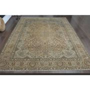 1970s Vintage Persian Handknotted Wool Orange Oversize Area Rug 286X380