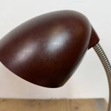 Vintage Brown Bakelite Gooseneck Table Lamp, 1950s