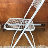 Metal folding chair by Talin Editions