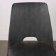 Chaise vintage des années 50-60 avec rembourrage en mousse et revêtement en similicuir