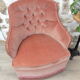 Toad old velvet armchair pink