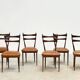 6 chaises de salle à manger italiennes