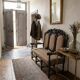 Three-seater armchair in Louis XIII style made of oak from the 19th century.
