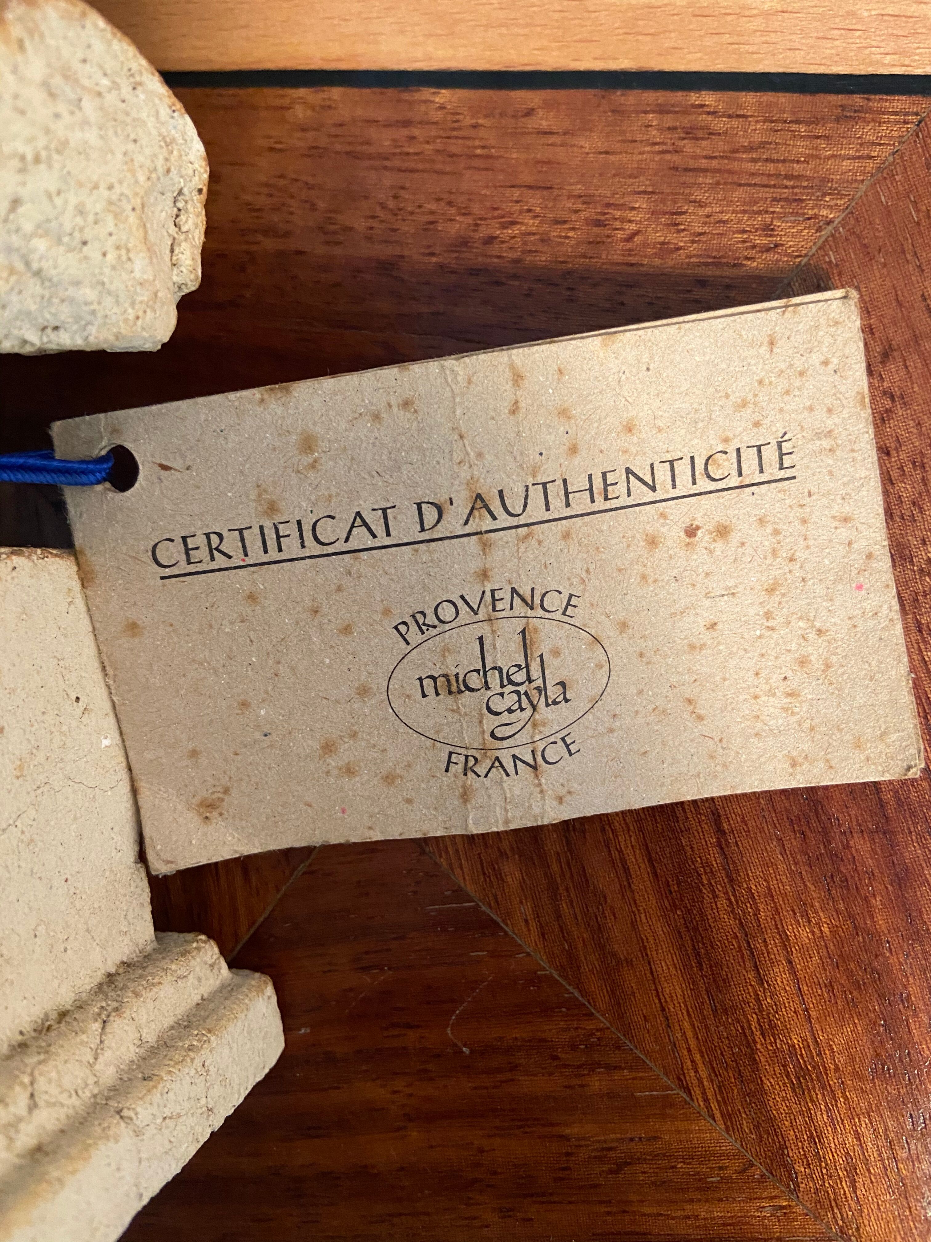 Bust in terracotta Michel Cayla