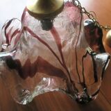 Large art glass pendant light, Pertti Santalahti for Humppila, Norway 1960s