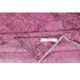 Vintage Handmade Turkish Wool Area Rug Overdyed in Pink for Contemporary Interiors