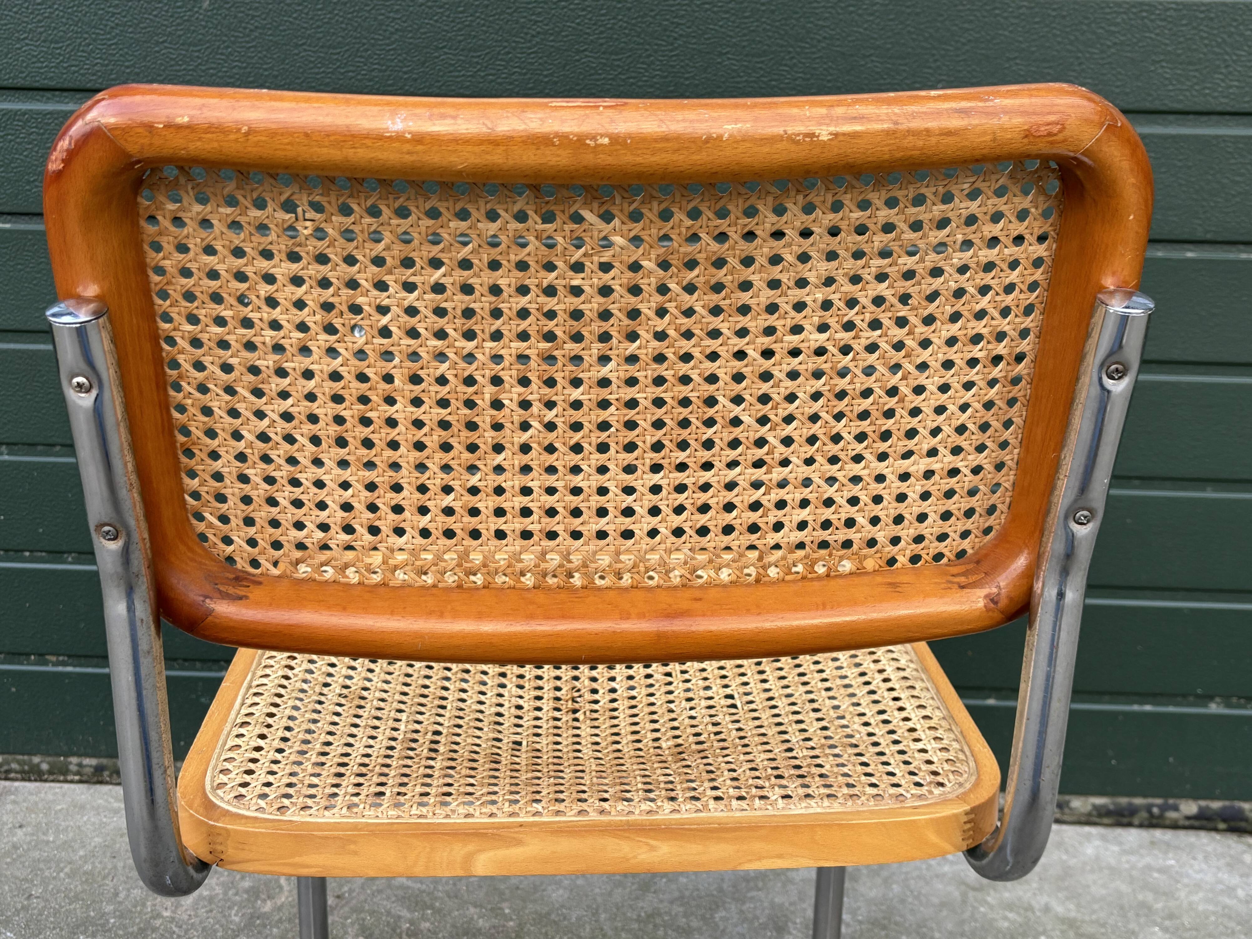 Vintage Cesca design chair b32 chrome model