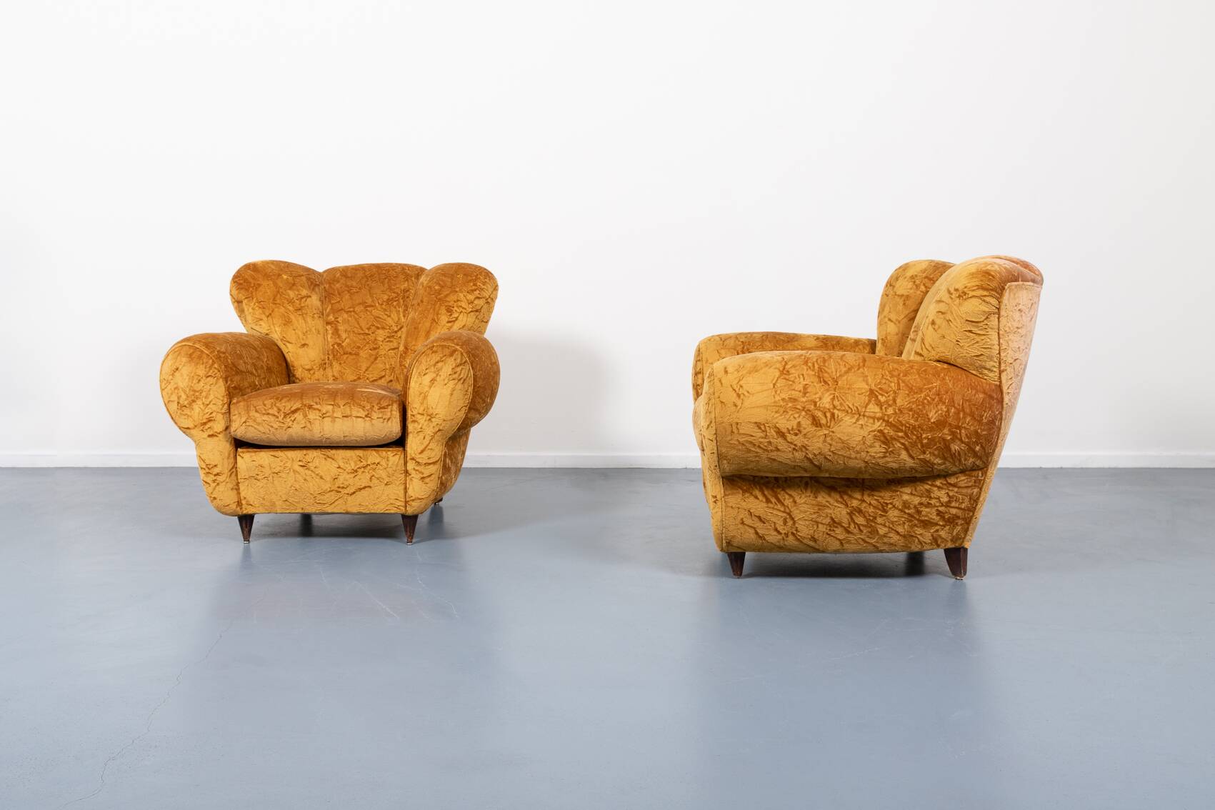 Pair of lounge chairs from Arredementi Borsani, 1940’s Italy
