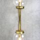 Large Italian Mid-century Brass Wall or Ceiling Lamp, 60s