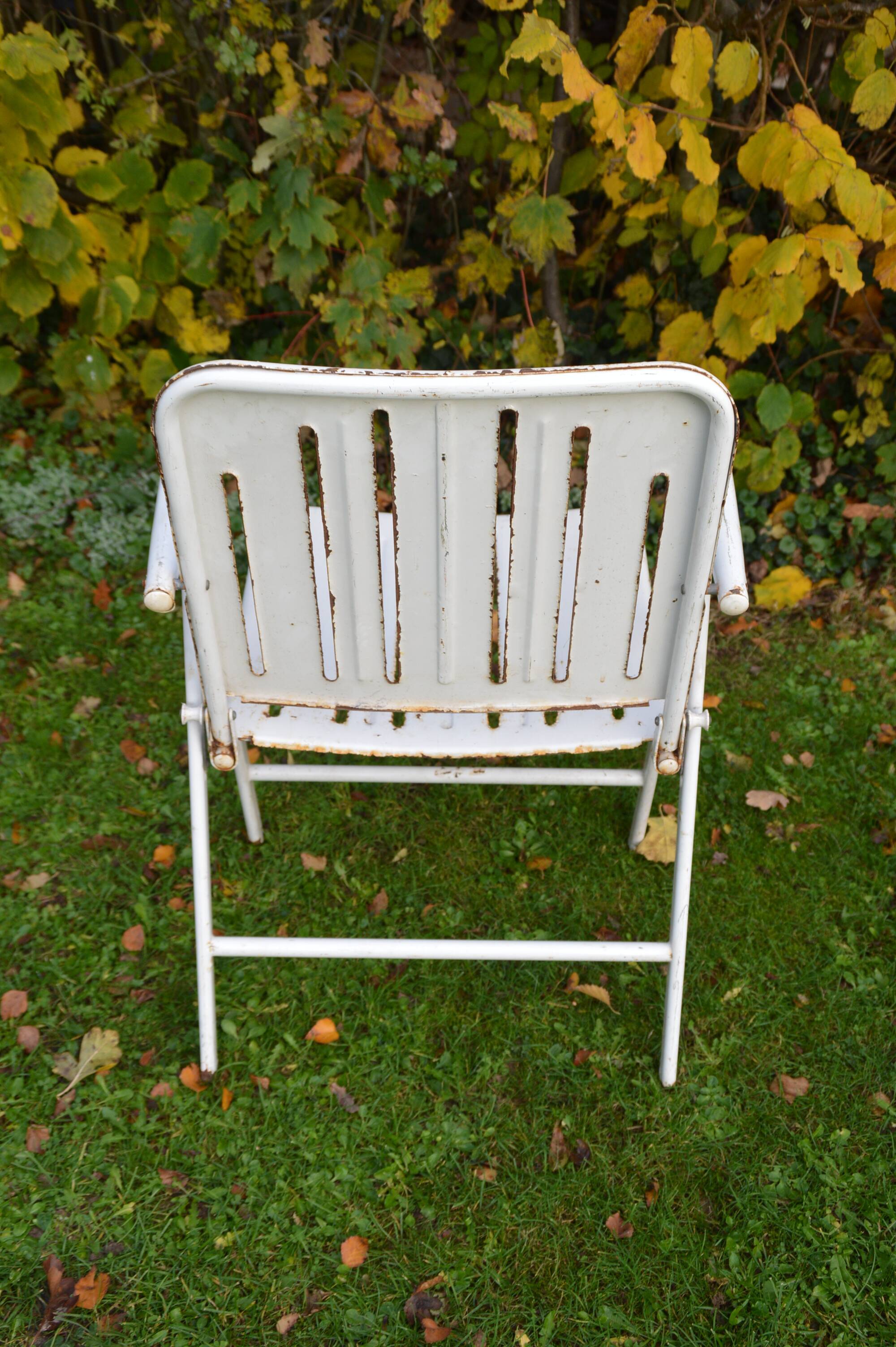 Metal garden furniture set 2 chairs, 1 table