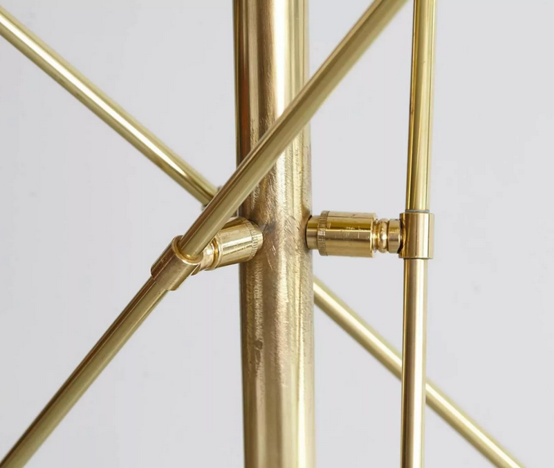 Italian floor lamp balance 3 arms black