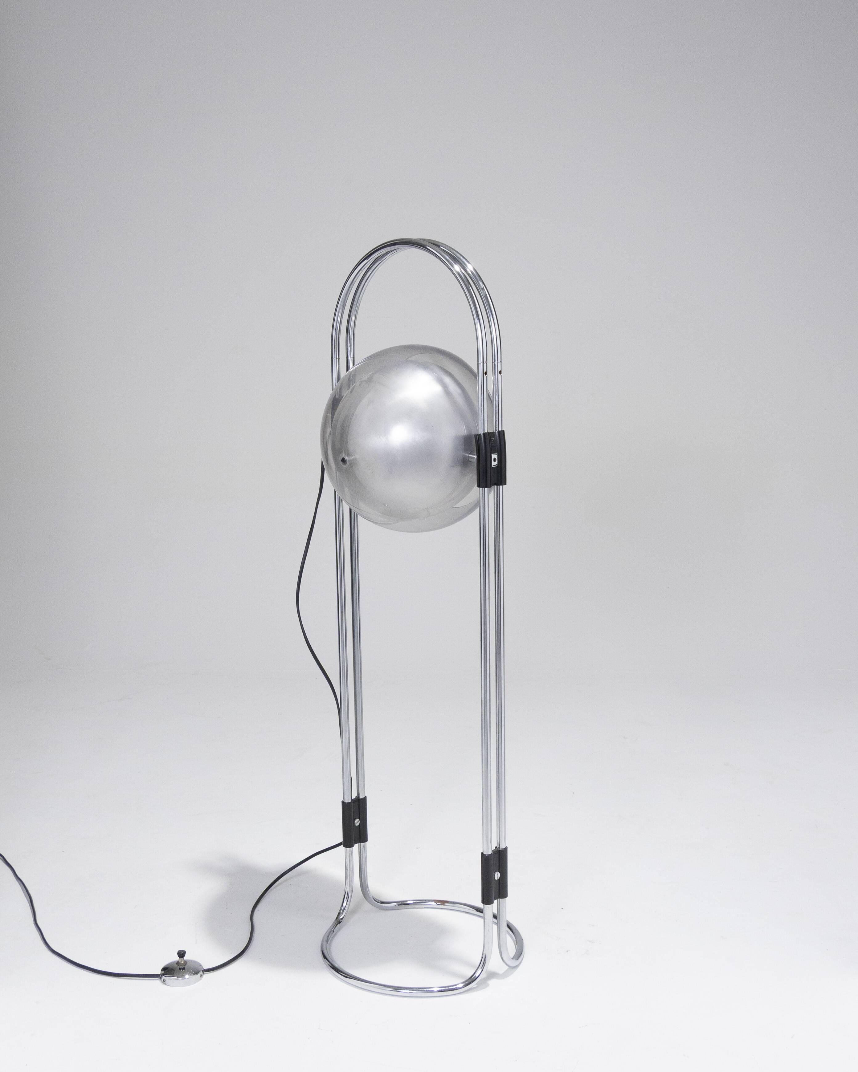 Space Age floor lamp, Andre Ricard, Metalarte, 1970s