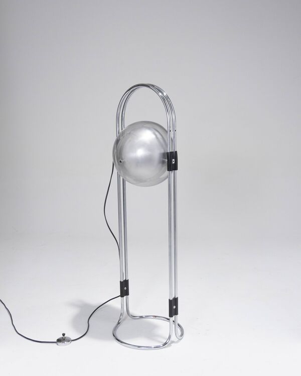 Lampadaire space age, andre ricard, metalarte, 1970s