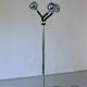 Chrome 3-arm space-age floor lamp | Italy | 1970s