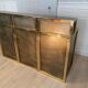 Copper and gilded metal bar in 3 modules, Belgo Chrom, 1970