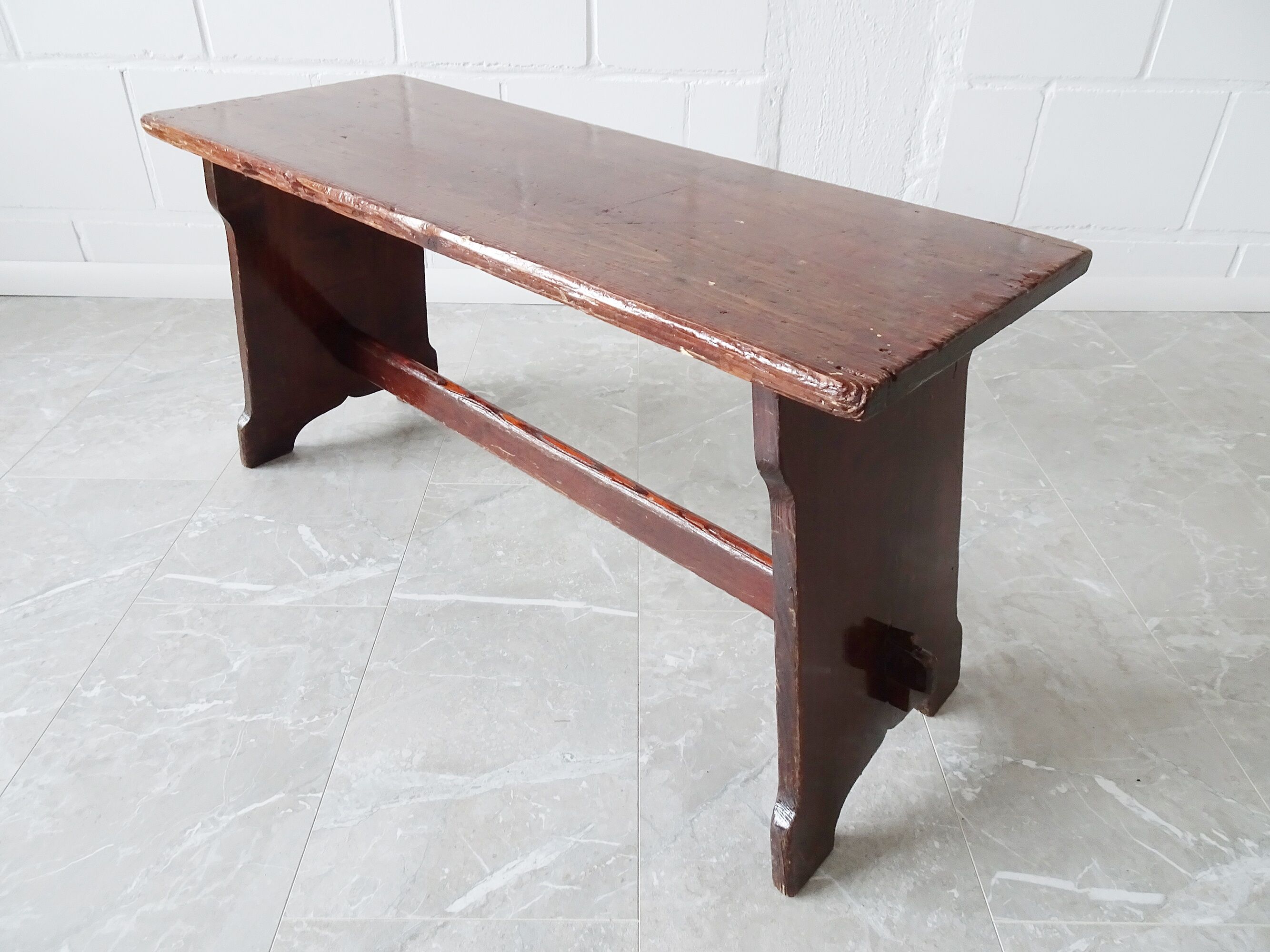 Banc rustique en bois massif