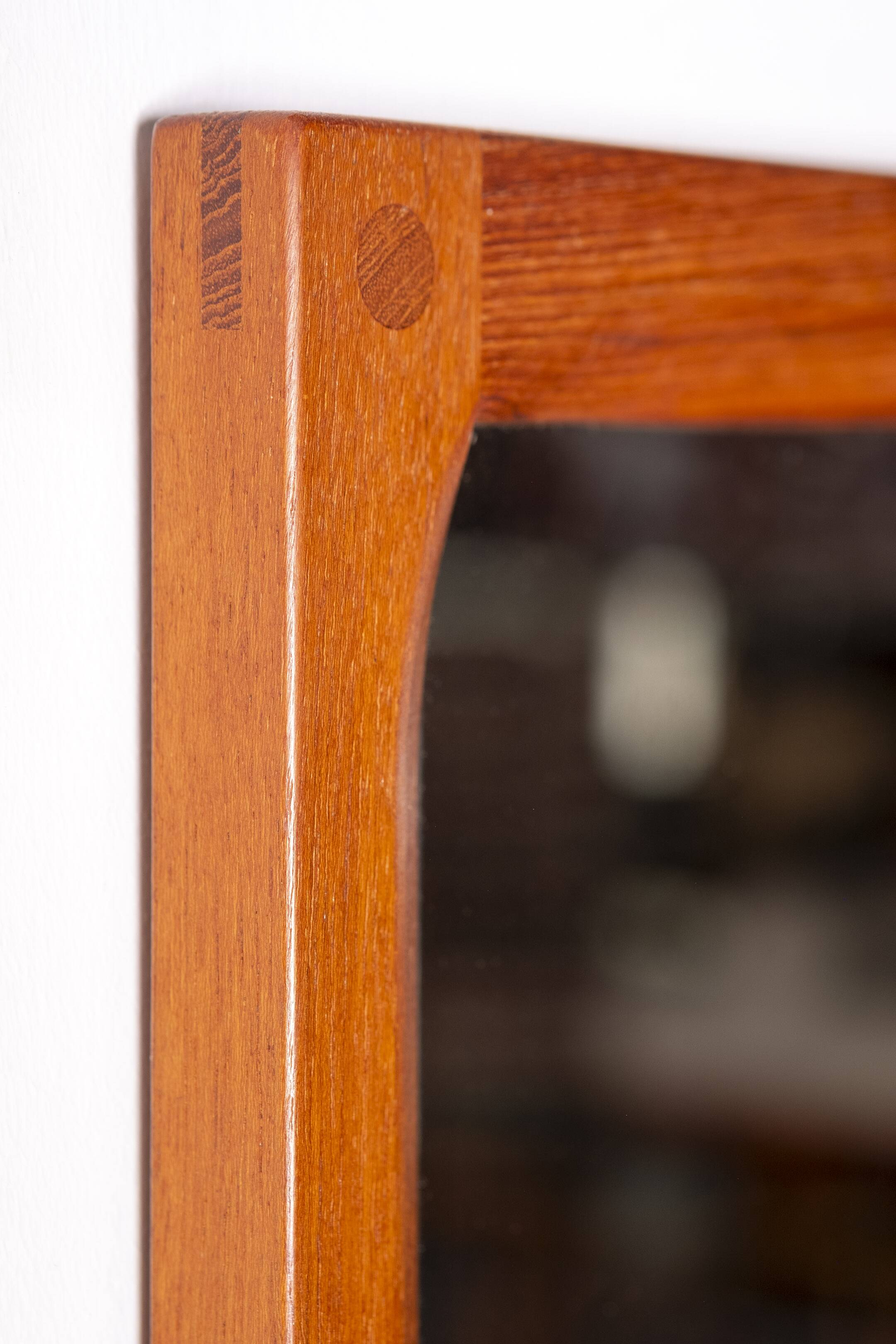 Aksel Kjersgaard Teak Mirror Model 165, 1960s Denmark