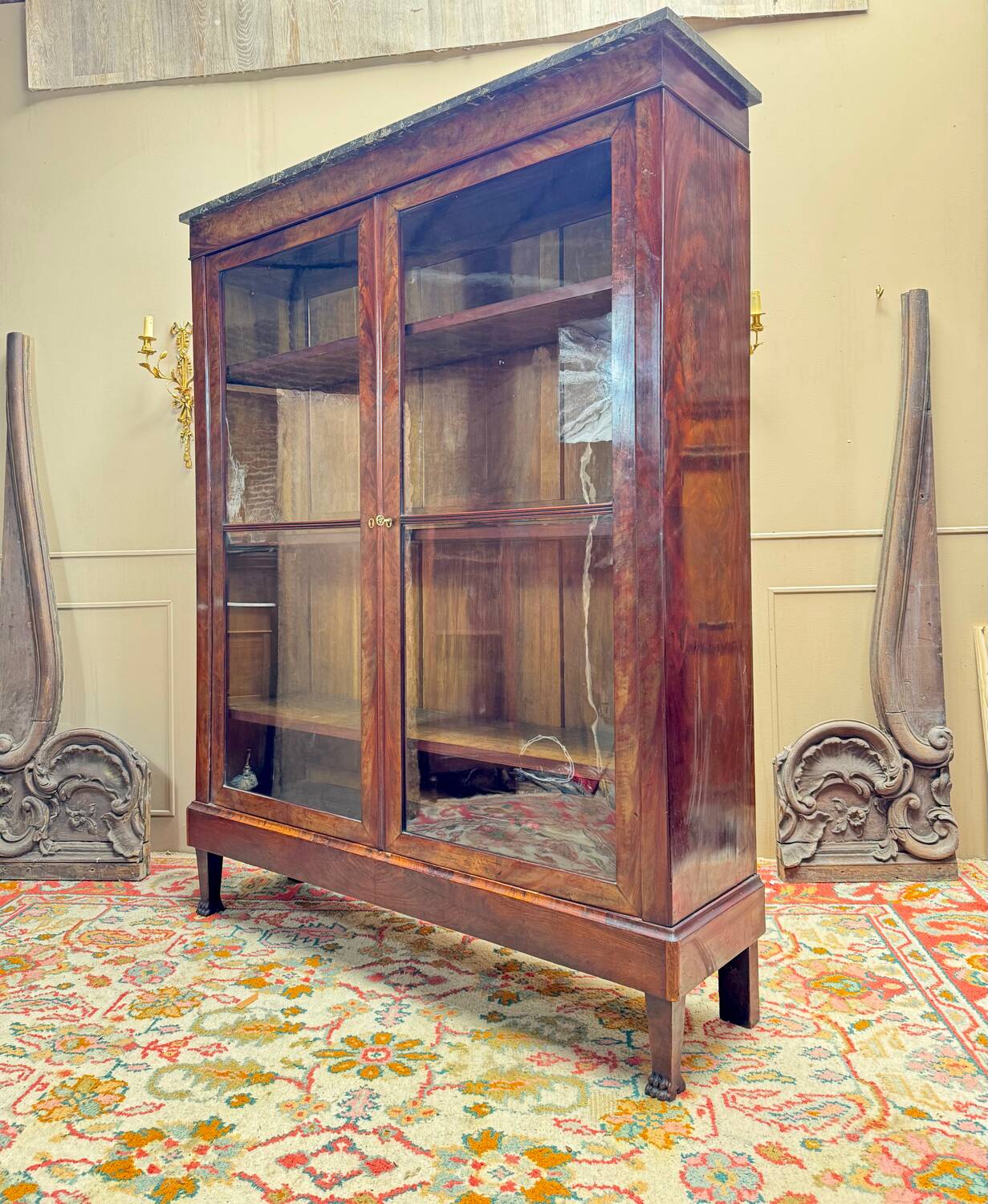 19th Century Restoration Period Mahogany Bookcase