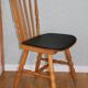 4 BAUMANN Tacoma chairs in black imitation leather and light beech