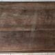 Old wrought iron and walnut table