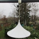 Suspension design trompette blanche, années 60/70