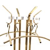Standing vintage Hollywood Regency coat rack made of plexiglass and metal from the 1970s