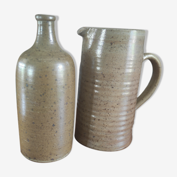 Sandstone vase and pitcher