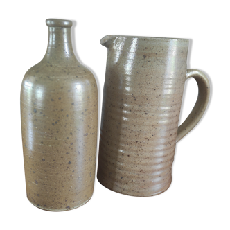 Sandstone vase and pitcher