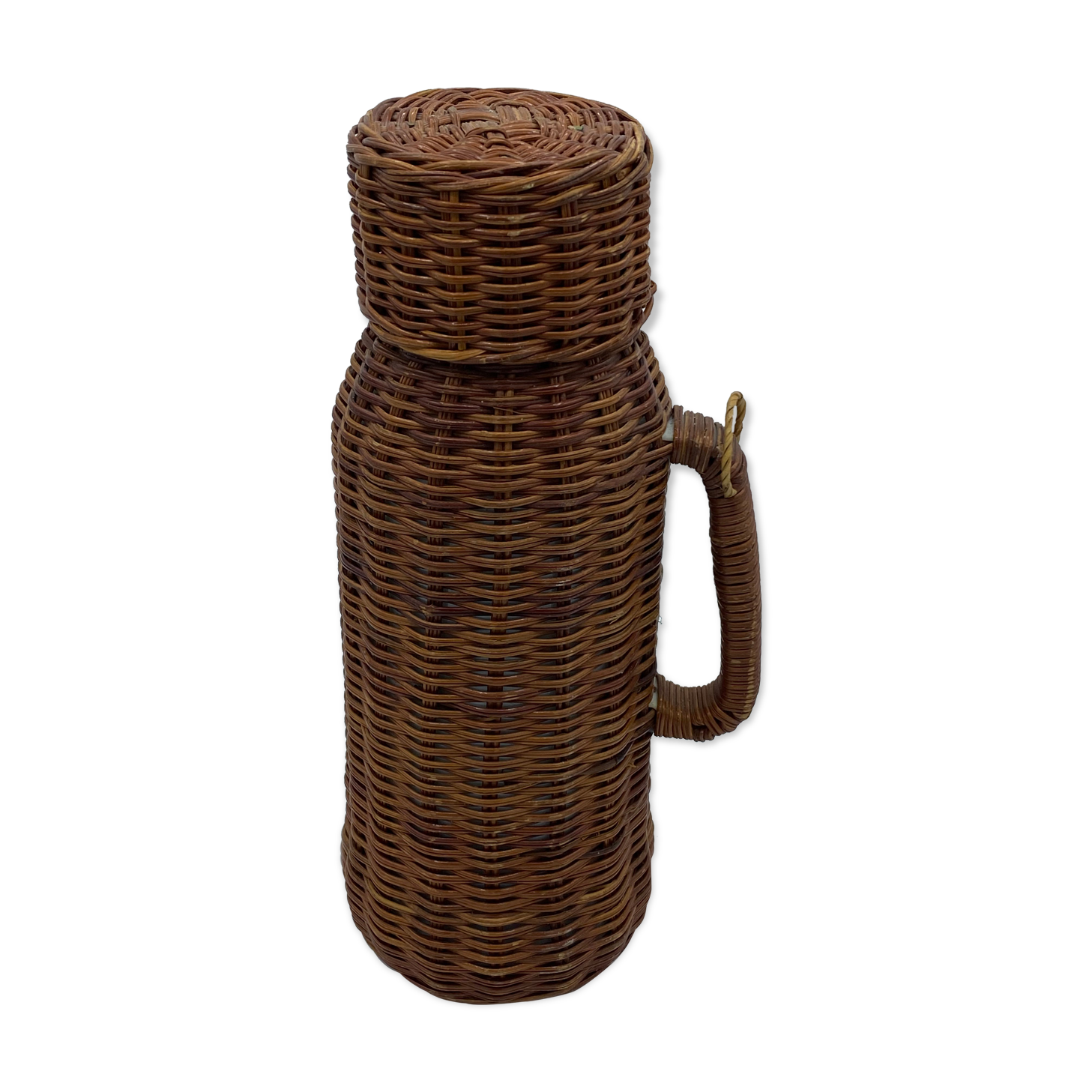 Vintage rattan thermos