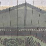 Chrome coffee table with a glass top from the 1980s.