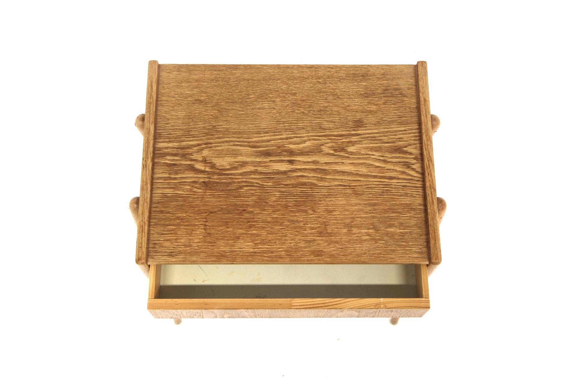 Scandinavian oak bedside table, AB Carlströms & Co Möbelfabrik, Sweden, 1960s