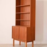 Vintage Swedish teak bookcase