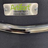 Orange slice armchair 437 by pierre paulin for artifort, grey, 1980.