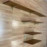Set of oak shelves, 1950s design.