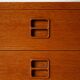 Scandinavian vintage oak sideboard with drawers and doors