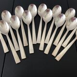 15 silver metal spoons - modern shape
