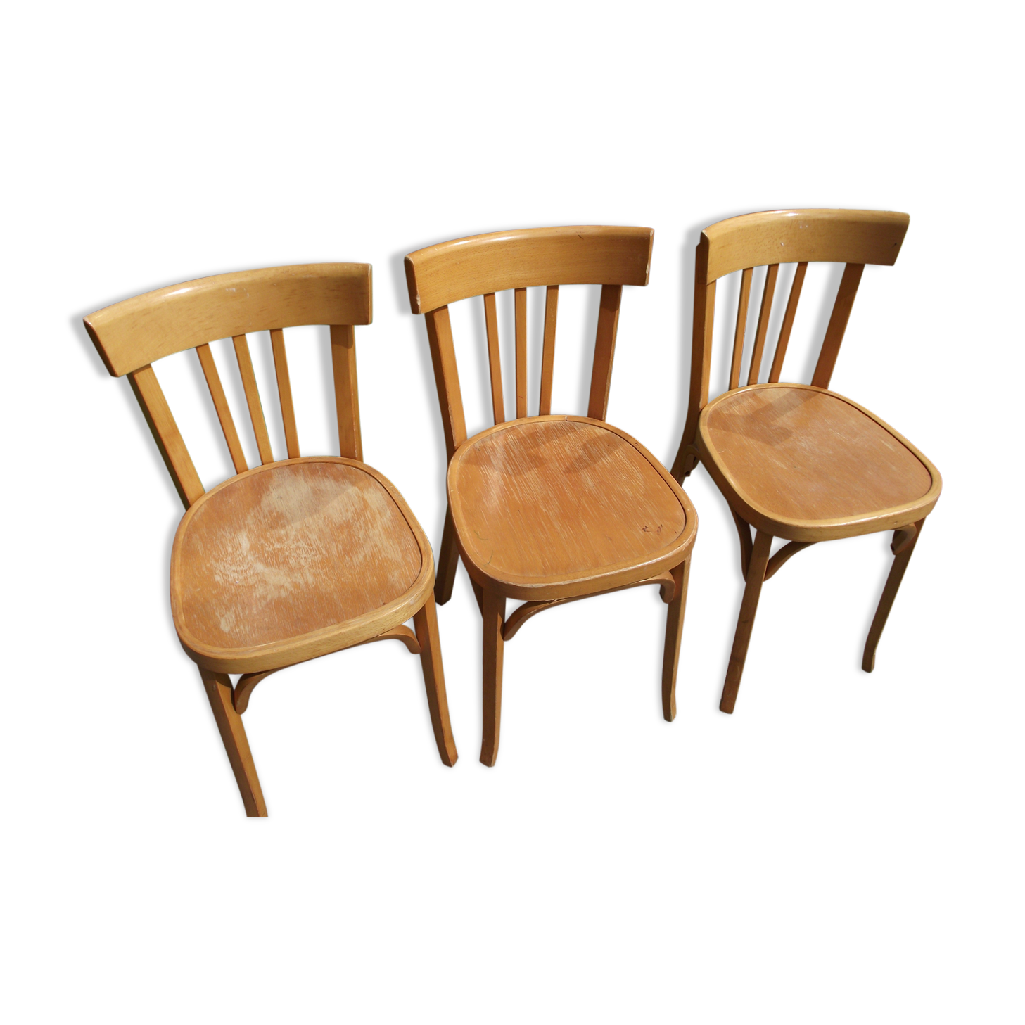 3 Bauman bistro chairs