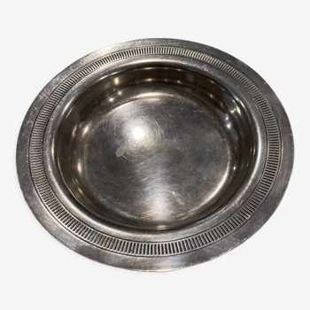 Assiettes creuse plat creux en métal argenté Ercuis