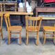 Série de 4 chaises de bistrot luterma 1950 vintage