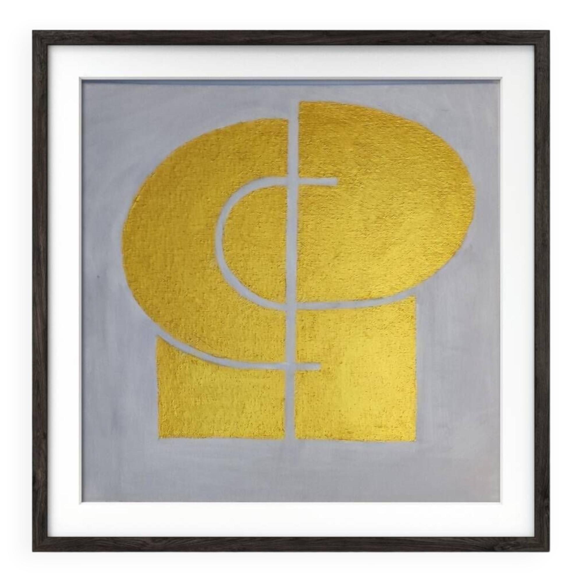 Modern gold painting 30x30 cm