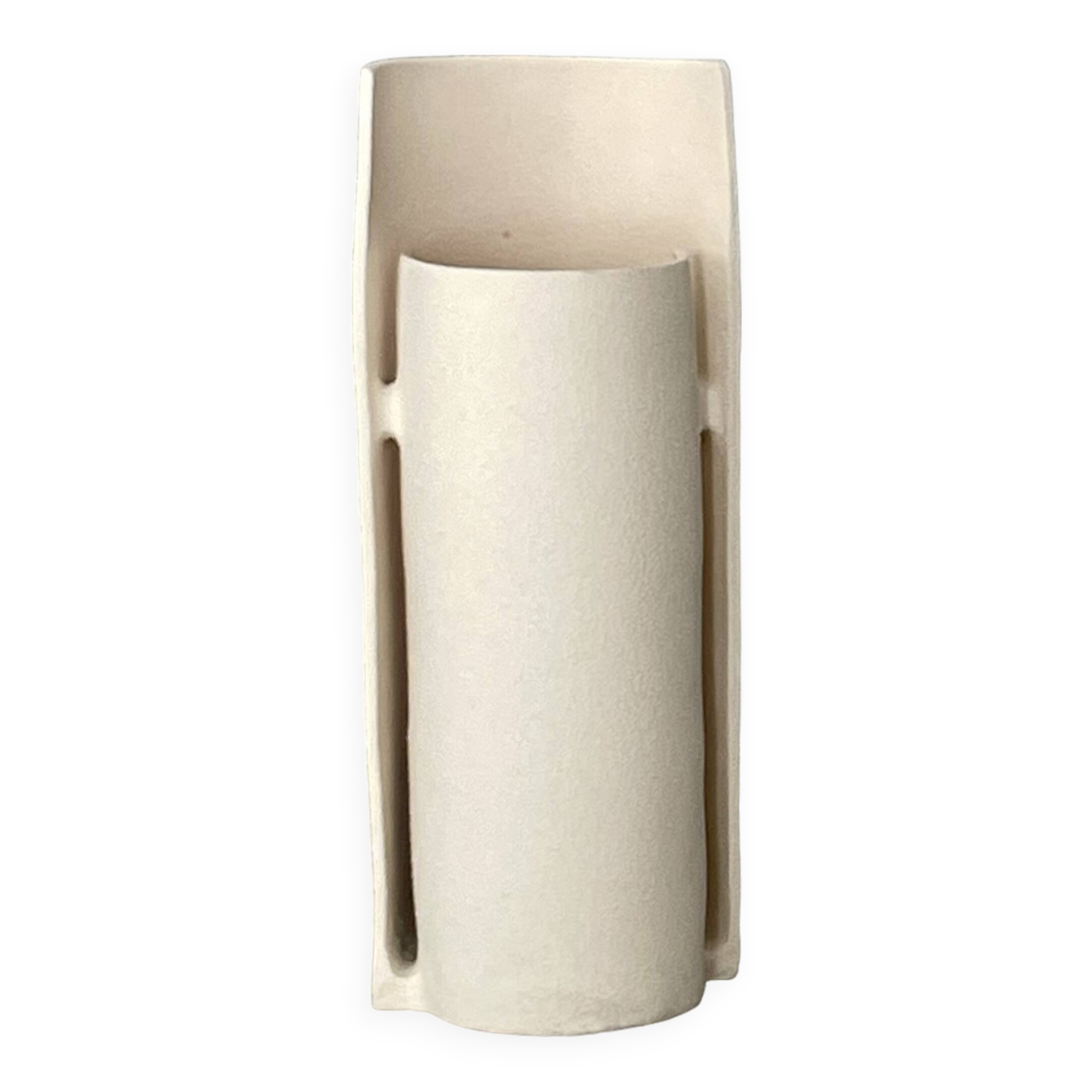 Tile lamp in white sandstone